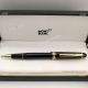 NEW UPGRADED Montblanc Meisterstuck 145 Classique Black Gold Trim Fountain Pen (2)_th.jpg